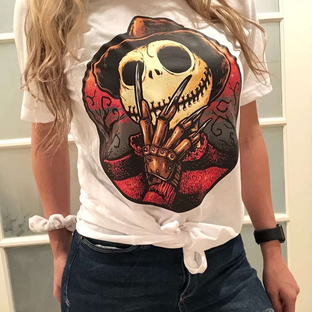 Women’s Boutique graphic T’shirt, handmade, size Small